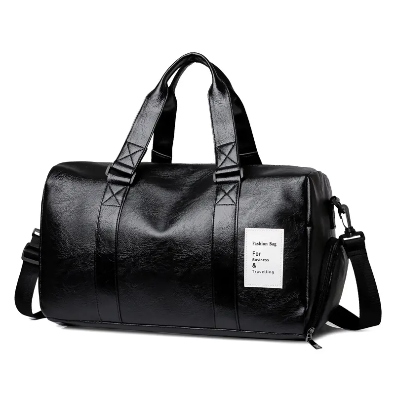 Bolsa de viagem de couro para homens, mochilas de bagagem personalizadas, mochila de couro vegano