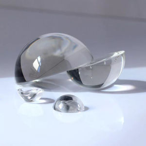 Özel büyüteç cam yarım küre kişiselleştirilmiş yarım kubbe kristal top küre paperweight dekorasyon