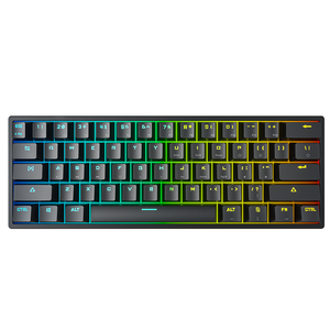 LEAVEN K620 61 tuşları ABS Keycaps gerçek mekanik klavye USB solunum işık oyun klavyesi LED USB 2.0 kablolu LED Backling - Product Image 6