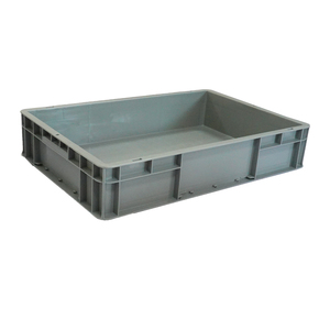 Economical Euro <strong>Size</strong> HDPE Plastic Containers <strong>Stackable</strong> Logistic Storage <strong>Crates</strong> for Mechanized Handling and Warehousing - Product Image 1