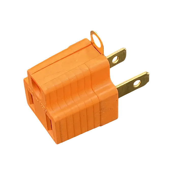 Pin KONTAK Tembaga Amerika Selatan Gaya Amerika PVC Orange USA Adaptor Universal untuk Plug