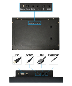 10 15 17 12 Display industriale da 19 pollici Monitor schermo LCD VGA HDMI USB Touch Screen incorporato monitor di installazione - Product Image 6