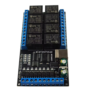 Upgraded 8CH USB Electronic Switch <strong>Input</strong> <strong>Output</strong> Relay Module PC PLC Server Industrial <strong>Computer</strong> IO Expansion Board DC 12V 24V