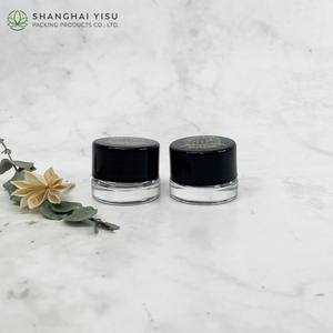 Kinder sichere runde quadratische Würfel glasbehälter mit Kunststoff deckel 5ml 7ml 9ml 15ml Größen Kosmetische Hautpflege-Blumen konzentrate - Product Image 2