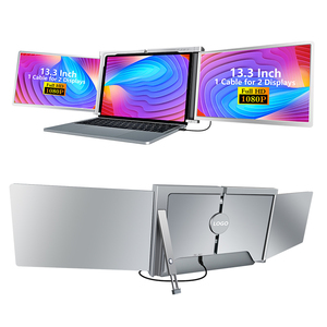 14 Zoll FHD Dual Screen Extender LCD-Monitor Tragbarer faltbarer IPS-Computer display Smart Gaming Dreifach-Laptop-Monitor - Product Image 1