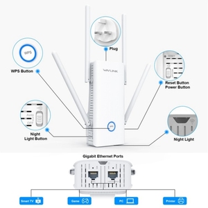 专业高品质WAVLINK WN583AX1以太网端口AX1800 WiFi6 1.8Gbps双频WiFi增强器无线路由器中继器 - Product Image 2