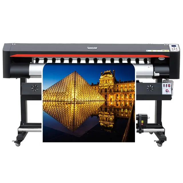 Imprimante grand format pour imprimante à jet d'encre, avec tête unique xp600, 1.6 m, 1080i, toile vinyle flexible, service