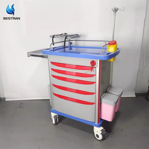 BT-EY001 bestran Nhà Máy Giá <span class=keywords><strong>ABS</strong></span> nhựa y tế bệnh viện tai nạn giỏ hàng phòng khám điều trị khẩn cấp xe đẩy - Product Image 3