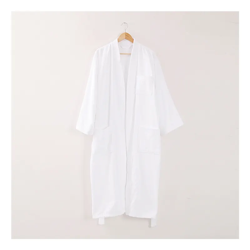 Practical Hot Sale 100% cotton bathrobes towel pajamas adults ladies long bathrobes