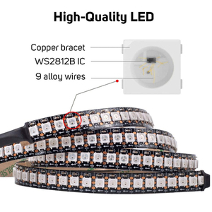 LED Digital Strip Matrix 144Leds Adressierbar RGB 5V WS2812b LED-Streifen Magic Color Pixel Led Strip Light