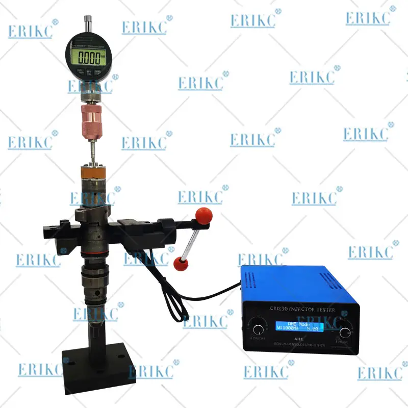 Erickc E1024140 Injetor comum eletromagnético de teste, armadura de teste AHE, medição de curso dinâmico para Bosch DENSO DEL-PHI