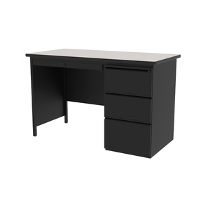 Escritorio de profesor Estructura de diseño moderno Escritorio de oficina de acero con cajones de 3 lados Pequeño MOQ Muebles escolares Comedor Uso de la computadora - Product Image 3