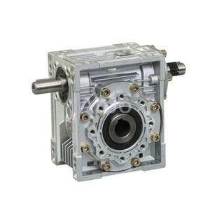 Nuevo diseño de doble entrada eje de salida cuadrado Nema brida paso a paso Servo DC BLDC Motor gusano precio personalizado caja de cambios - Product Image 3
