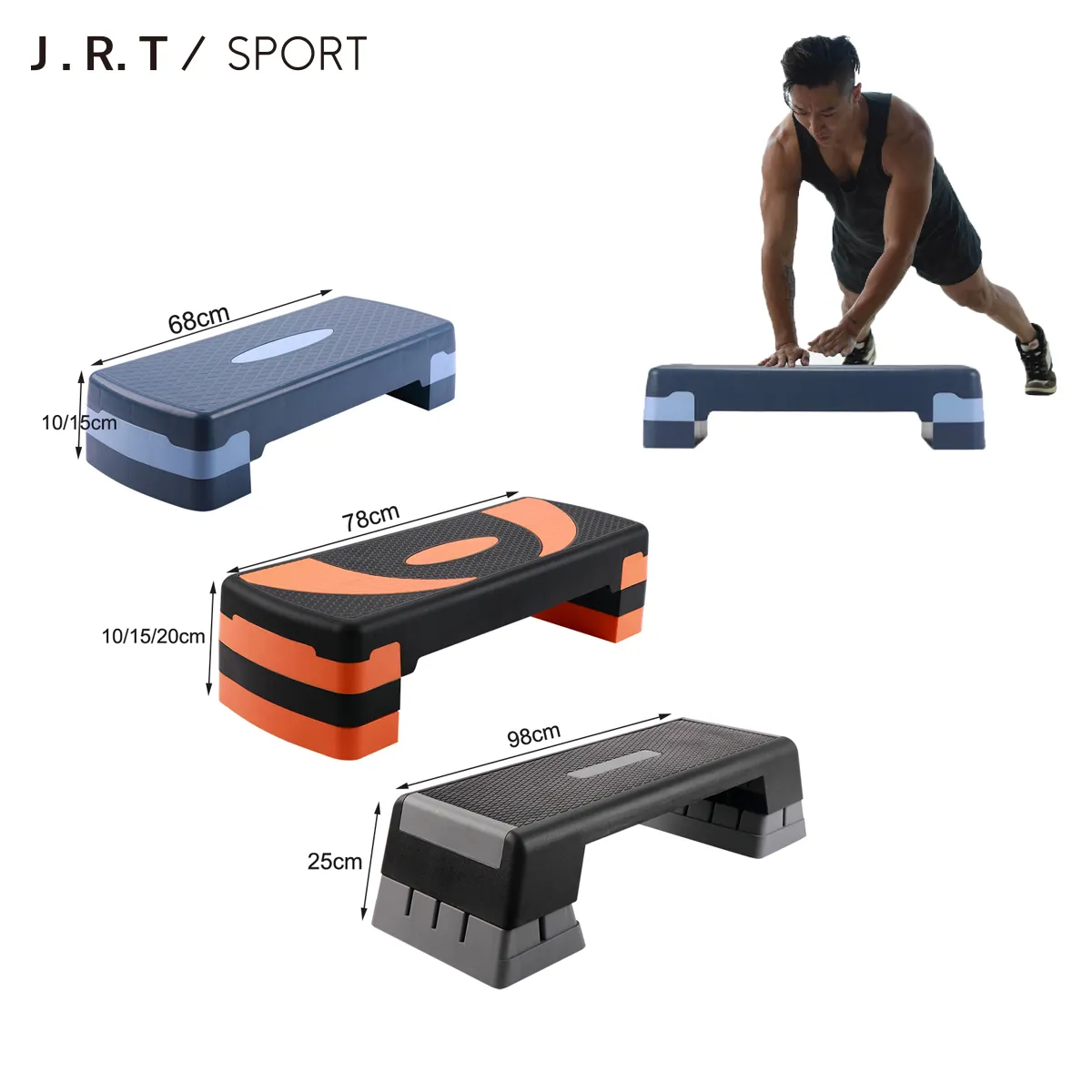Fitness ayarlanabilir aerobik adım spor kurulu/aerobik adım tezgah/aerobik adım platformu ev egzersiz