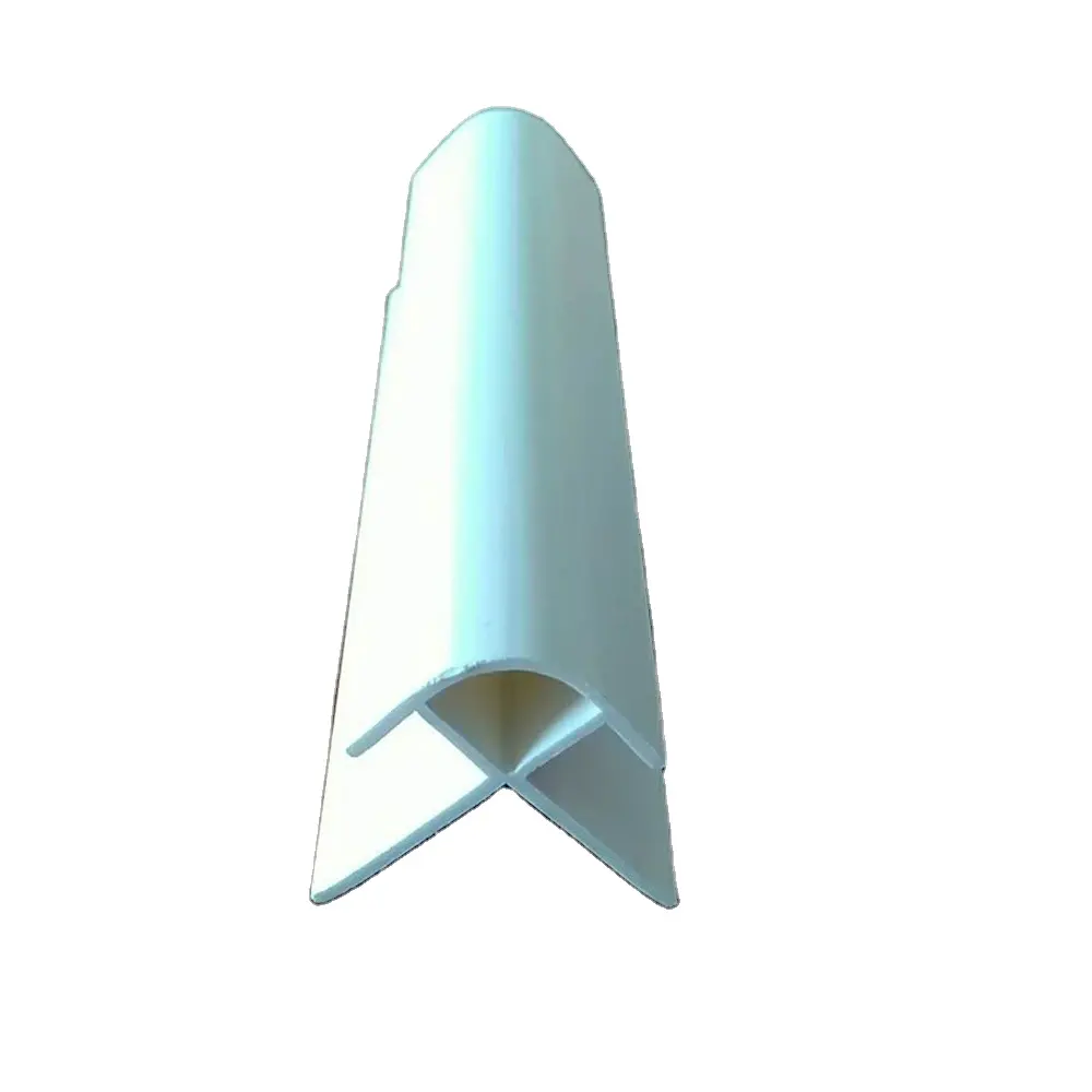 China fornecedor perfis de pvc de plástico à prova d' água 10mm guarnição externo pvc articulações de parede branco e cromado