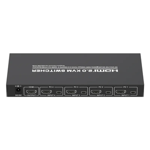 4K@60Hz HDCP 4X1 HDMI <strong>KVM</strong> <strong>Switch</strong> with USB3.0 HDMI USB <strong>KVM</strong> <strong>Switch</strong> for <strong>1</strong> Monitor 4PC Computer Monitor Keyboard Mouse Control
