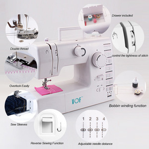 HOUSEHOLD Multifunctional Sewing Machine FHSM-705 Home Use Foot Pedal ZigZag 59 Stitches Sewing Machine Factory Price