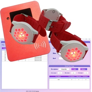 Vibrierende LED Blinklichter Armbänder benutzer definierte Kunststoff DC 5V Aufladung Patent Zeit steuerung Armband einstellbare Timer vibriert - Product Image 1