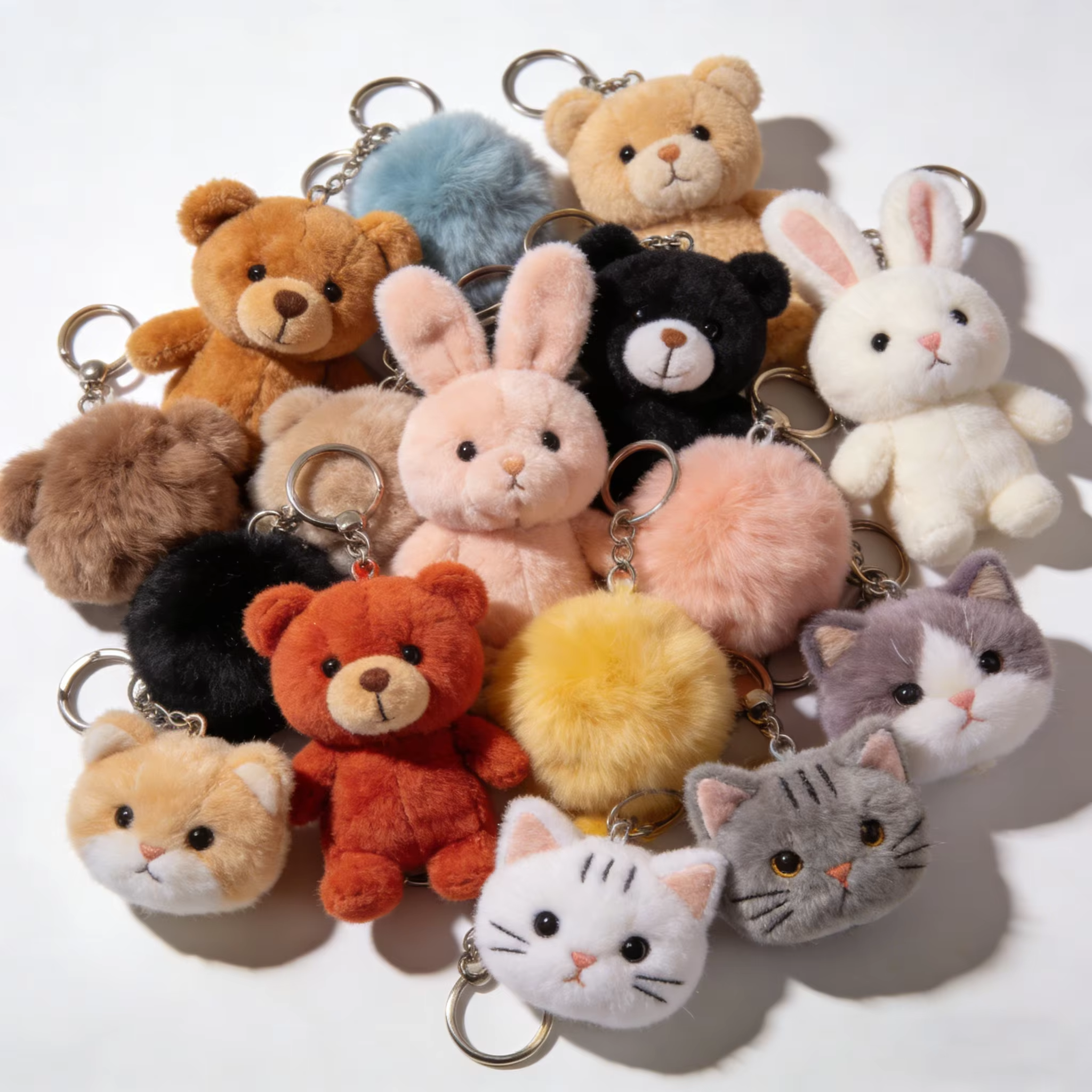4 inch plush keychain(contact us for catalog)