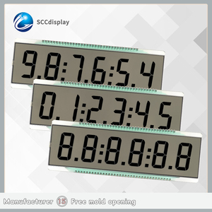 Schermo per moduli LCD statici digitali SJXD-T73161H personalizzato a 7 segmenti con punto decimale prezzo all'ingrosso - Product Image 2