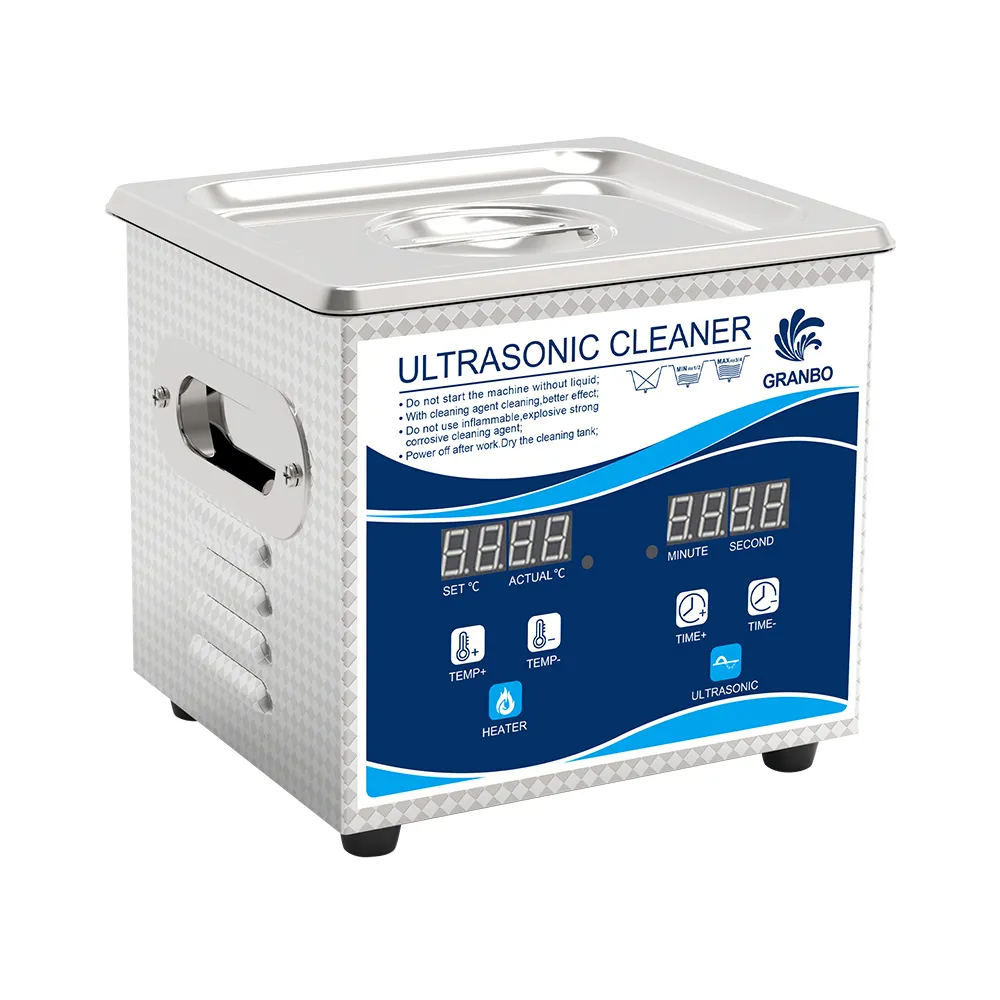 Machine à laver à ultrasons portable 60W 40KHZ 1.3L nettoyeur à ultrasons pour lunettes de bijoux dentaires
