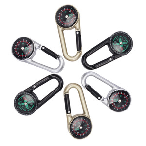 Xách tay đa chức năng Kẽm hợp kim <span class=keywords><strong>Carabiner</strong></span> hải lý la bàn Keychain cho các hoạt động ngoài trời-tăng trại du lịch leo lên - Product Image 1