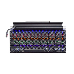 タイプライターキーボード75% レイアウト83キーワイヤレスキーボードブルースイッチBluetooth 5.0とマルチデバイス切り替え - Product Image 3