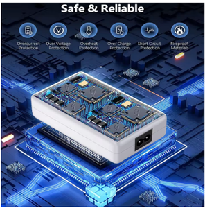 USB şarj istasyonu 8-Ports 60W 12A çoklu USB C Hub şarj LCD ekran ile IPHONE samsung için tabletler için - Product Image 6