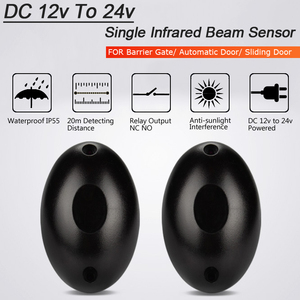 Sensor de haz de fotos Digital para exteriores, resistente al agua, DC 12-24V, Sensor de haz infrarrojo único activo para sistema de Control de acceso - Product Image 4