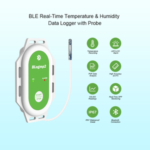 Ble CSV &amp; PDF Extra Low Dry Ice <strong>Temperature</strong> Humidity <strong>Data</strong> <strong>Logger</strong> with <strong>External</strong> Probe - Product Image 4