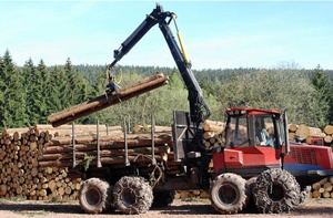 Gru di caricamento del legno del legname dell'azienda agricola della macchina forestale approvata CE con la pinza rotante - Product Image 6