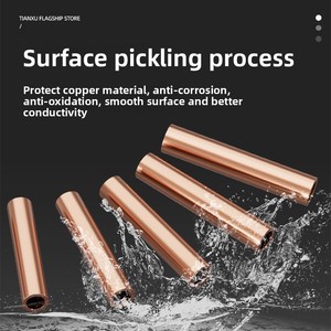 GT красная медная быстросъемная соединительная трубка, чистая медная полая КАБЕЛЬНАЯ СОЕДИНИТЕЛЬНАЯ с проводкой, обжимные клеммы, аксессуары - Product Image 4