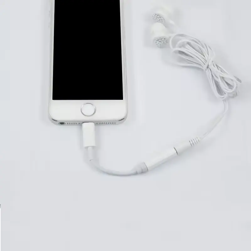 Оптовая продажа аудио адаптер кабель 3,5 мм адаптер AUX гарнитура разъем для наушников для iPhone