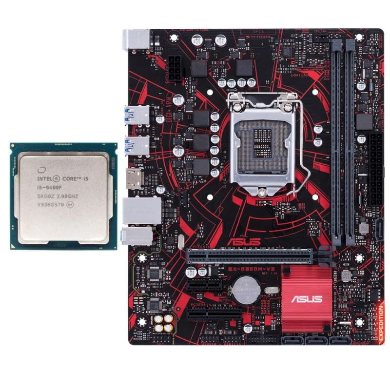 ASUS B360M-V3 Motherboard+Core I5-9400F