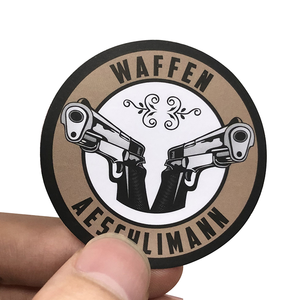 Toptan Logo çıkartması etiket baskı su geçirmez rulo sentetik kağıt yapıştırıcı yuvarlak Logo çıkartması Logo çıkartması - Product Image 2