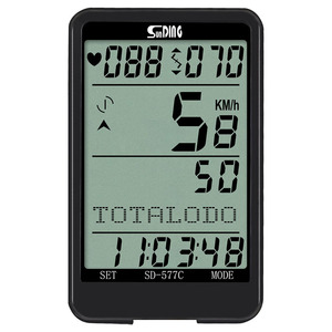 Sunding <strong>Wireless</strong> Bike <strong>Computer</strong> Heart Rate Monitor Bicycle Speedometer <strong>Cycling</strong> Odometer <strong>Wireless</strong> <strong>Cadence</strong> Sensor Outdoor Rainproof - Product Image 2