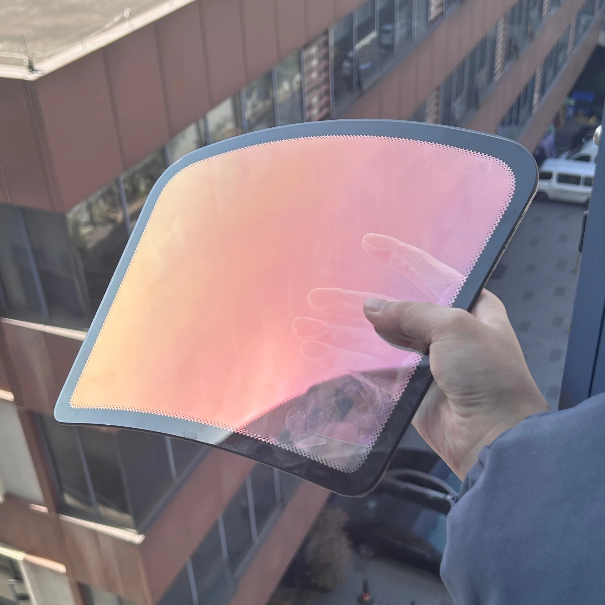 Filme fotocromático para janela de carro material coreano sunset vermelho camaleão VLT85% amarelo