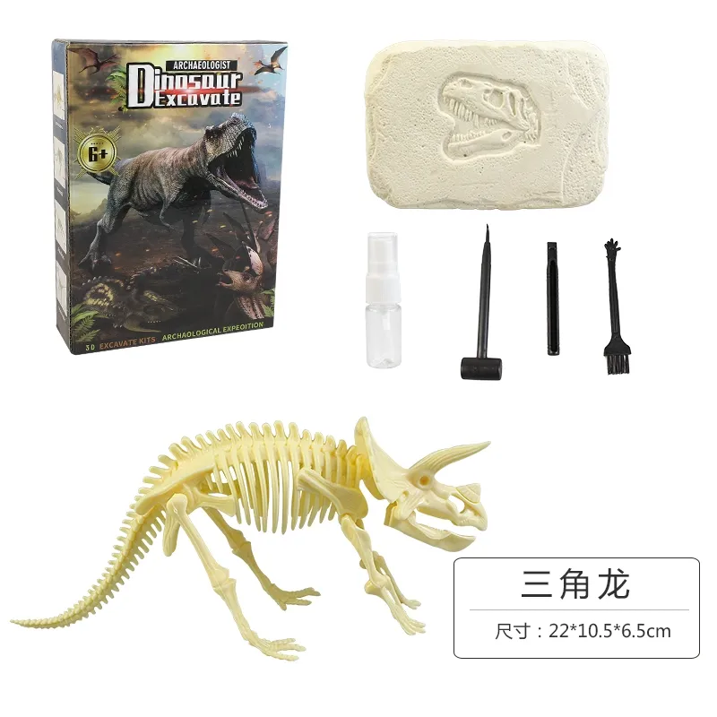Arqueologia Dinossauro infantil DIY Cavando Brinquedos Educacional Escavação Fósseis Mineração Brinquedos para Crianças