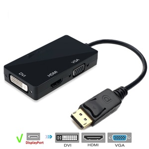 Adaptador de cable 3 en 1 Mini Display Port DP macho a HDTV/DVI/VGA DisplayPort para MacBook - Product Image 2