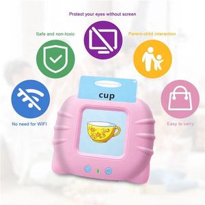 Mehrere anpassbare Sprachen früh pädagogisch intelligent Baby Kinder Kinder-Spielzeug Sprechen Flash-Karten Lernmaschine