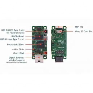 Radxa ZERO 3EシングルボードコンピュータRK3566 4コアCPU GPU NPU HD-MI 1080P出力ギガビットイーサネット - Product Image 6