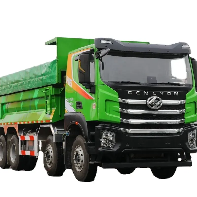Hongyan Genlyon 8X4 meilleur prix camions à benne basculante de bonne qualité camion à benne basculante robuste