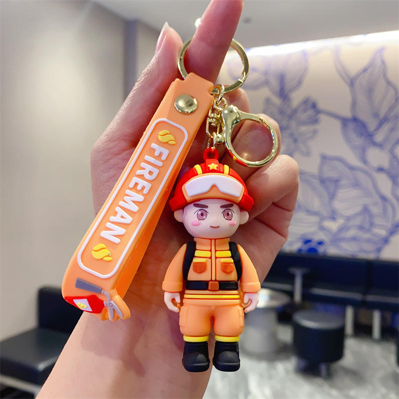 พนักงานดับเพลิง -เสื้อโค้ทสีส้ม