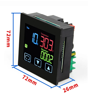 Termostato con temporizador y función de contador Pantalla LCD Pantalla táctil Alarma de tiempo Controlador de temperatura PID