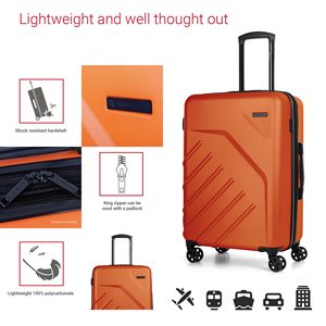 LGA koleksiyonu 3 parça sert kabuklu valiz <span class=keywords><strong>Set</strong></span>, 360 derece Spinner tekerlekler ile genişletilebilir bavullar, geri çekilebilir kolu, 20 inç - Product Image 3