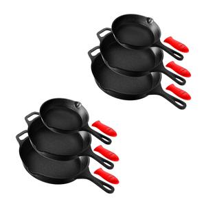フライパン用フライパン8 "10" 12 "シリコンハンドル付き - Product Image 2