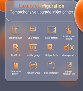 Impresora de inyección de tinta con mango certificado de calidad, código bidimensional, máquina de impresión automática de fecha de etiquetas metálicas con tinta Original - Product Image 5
