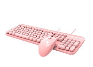 Factory Mouse <strong>Keyboard</strong> Combo Factory Wired Cute Keycaps Wired <strong>Keyboard</strong> for Computer - Product Image 3