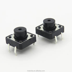 12*12mm schwarzer Taktsc halter 4-polige Micro-Push-Taste für die Leiterplatte montage mit PC-Reset-Funktion - Product Image 3