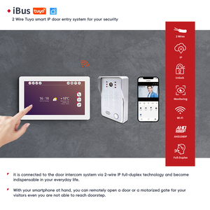 Sistema de intercomunicación de doble vía Guangdong de dos líneas, 7 pulgadas, Mini pantalla LCD a color, visiófono, videoportero de 2 cables, intercomunicador de teléfono - Product Image 6